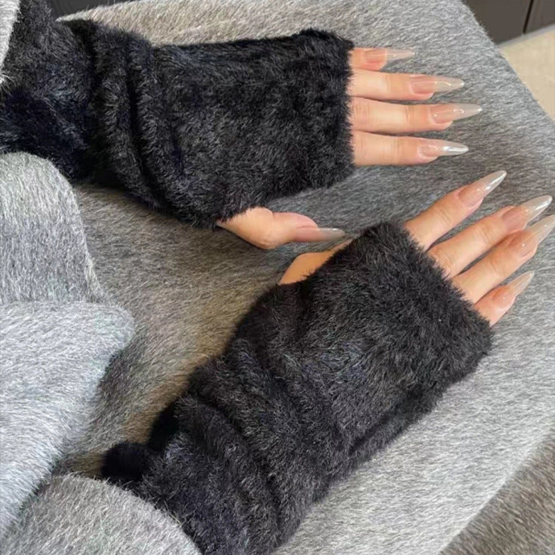 Gants Chauds De Couleur Unie