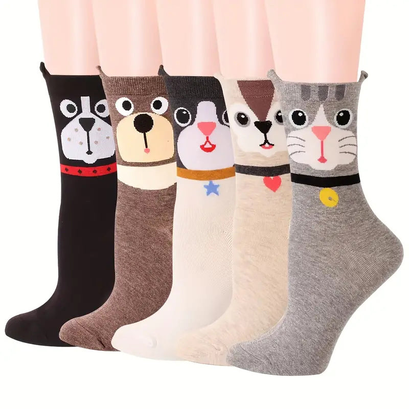 Lot De 5 Paires De Chaussettes De Dessin Animé