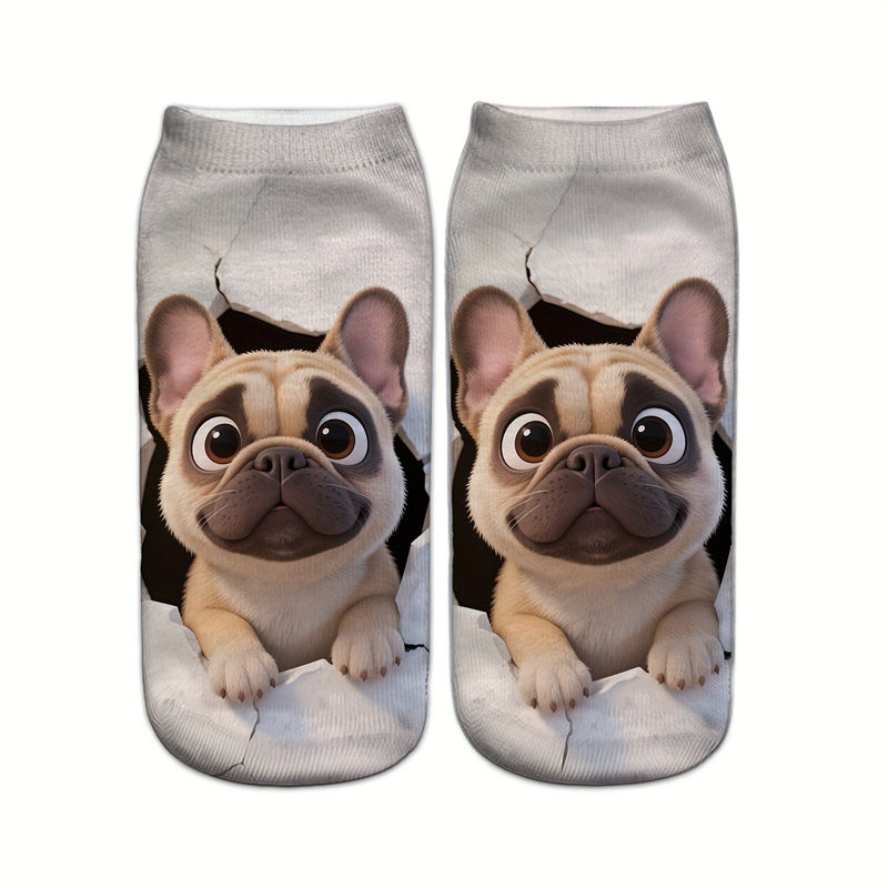 Chaussettes Décontractées À Imprimé Animal
