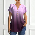 Blouse Décontractée À Dégradé