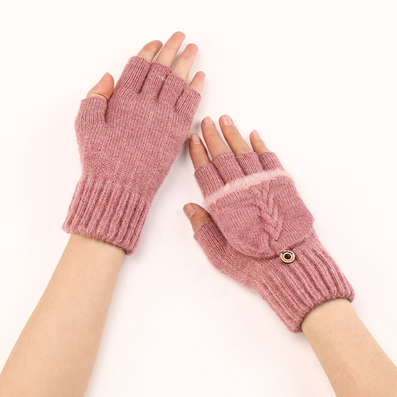 Gants Chauds De Couleur Unie