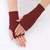Gants Tricotés De Couleur Unie
