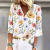 Blouse Élégante À Imprimé Floral