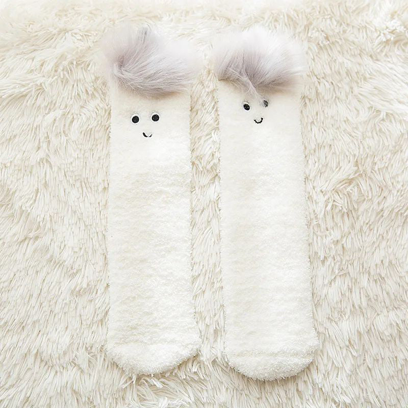 Chaussettes En Peluche De Dessin Animé