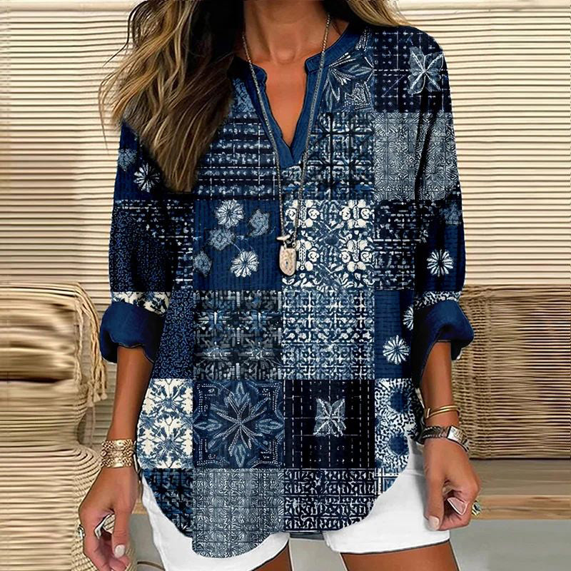 【Manches Longues】Blouse Décontractée Vintage