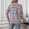 Pull En Tricot Rayé Décontracté