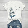 T-Shirt Vintage Imprimé Pissenlit