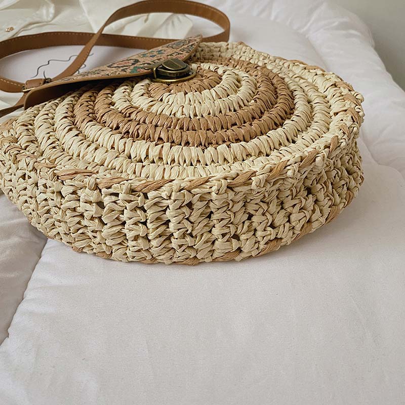 Sac En Paille Style Ethnique