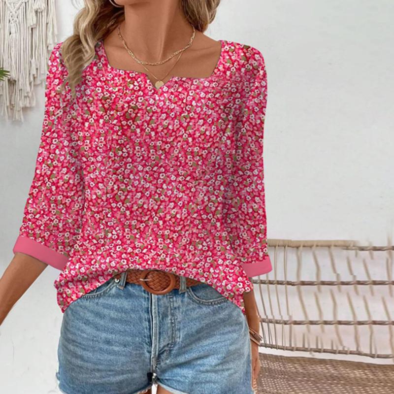 Blouse À Fleurs Décontractée