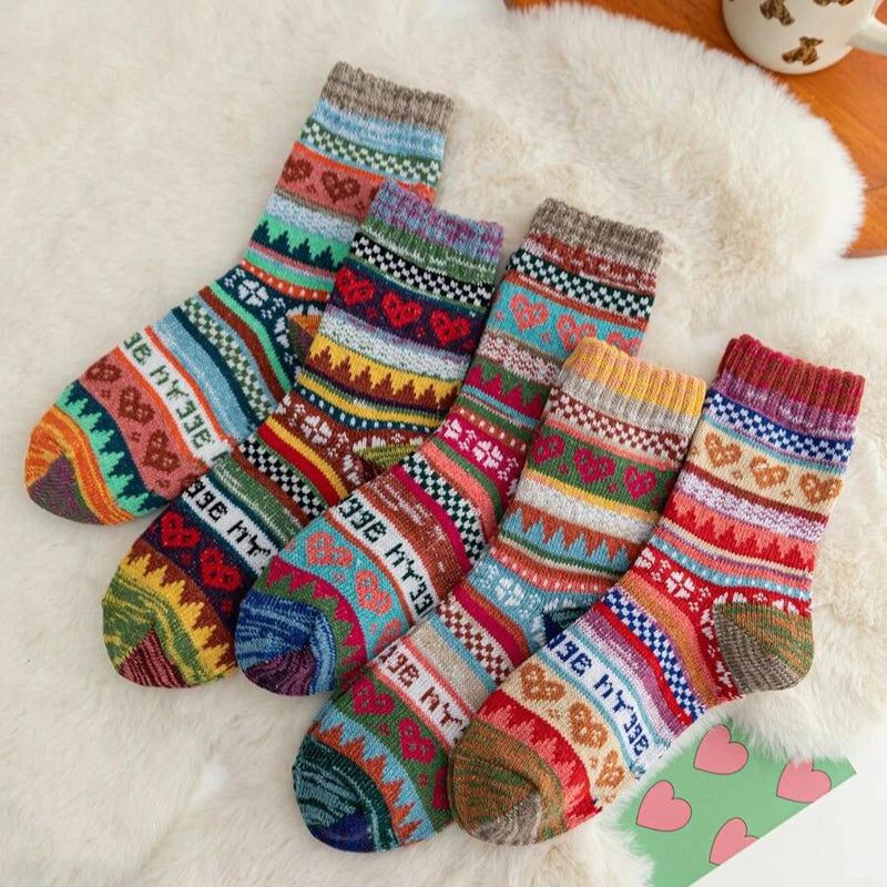 Lot De 5 Paires De Chaussettes Ethniques