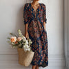 【Manches Longues】Robe De Style Ethnique Vintage