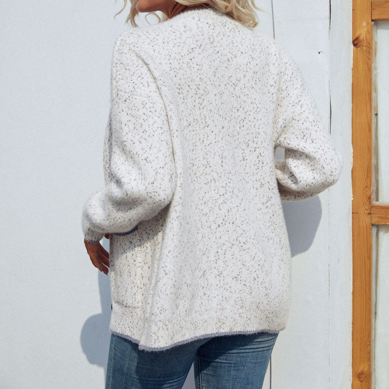 Cardigan Tricoté Décontracté