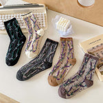 Chaussettes Fleuries Vintage