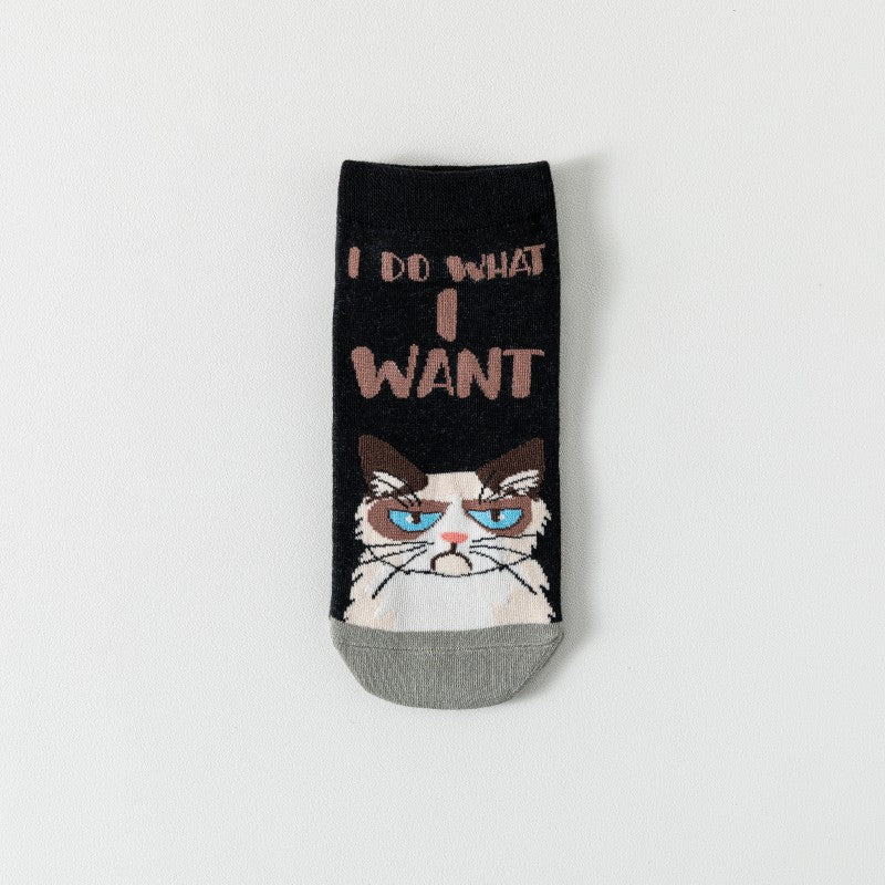Chaussettes Créatives À Imprimé Chat