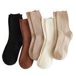 Chaussettes Chaudes De Couleur Unie