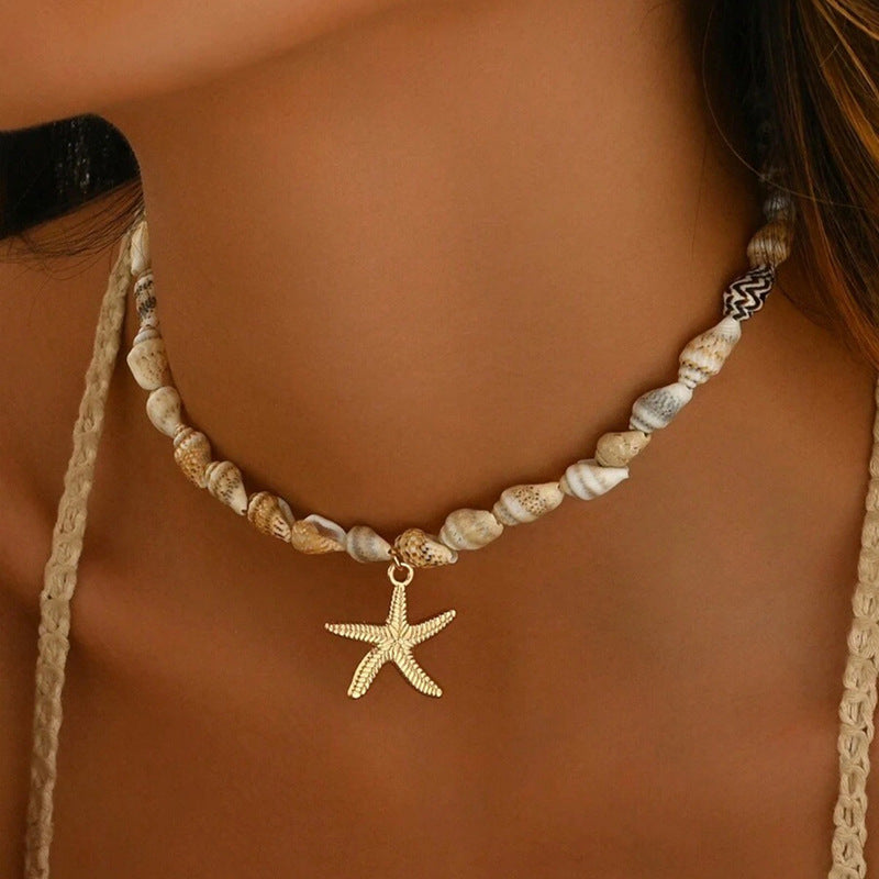 Collier Coquillage Bohème Vintage