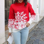 Pull De Noël En Jacquard Flocon De Neige