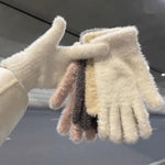 Gants Chauds De Couleur Unie