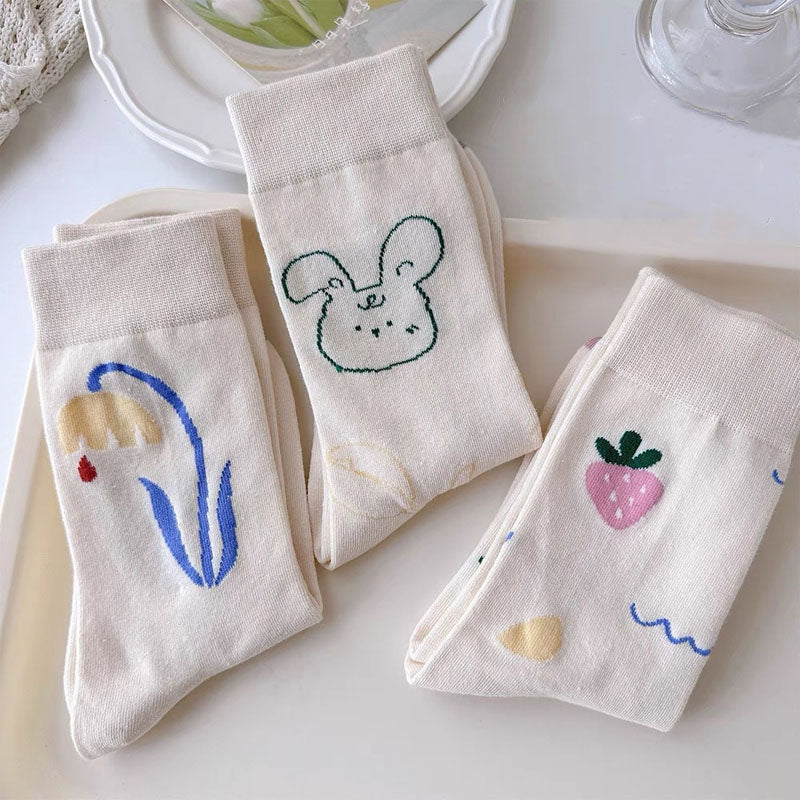 Chaussettes Décontractées De Dessin Animé