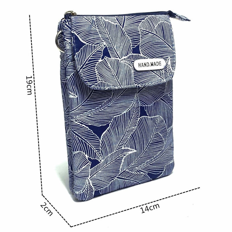 Sac À Motif Feuilles Vintage