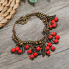 Bracelet Vintage Ethnique Cerise