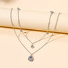 Collier Pendentif Goutte D'Eau Vintage