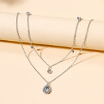 Collier Pendentif Goutte D'Eau Vintage