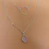 Collier Pendentif Goutte D'Eau Vintage