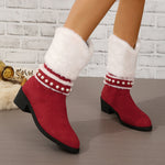 Bottes De Neige Chaudes En Peluche