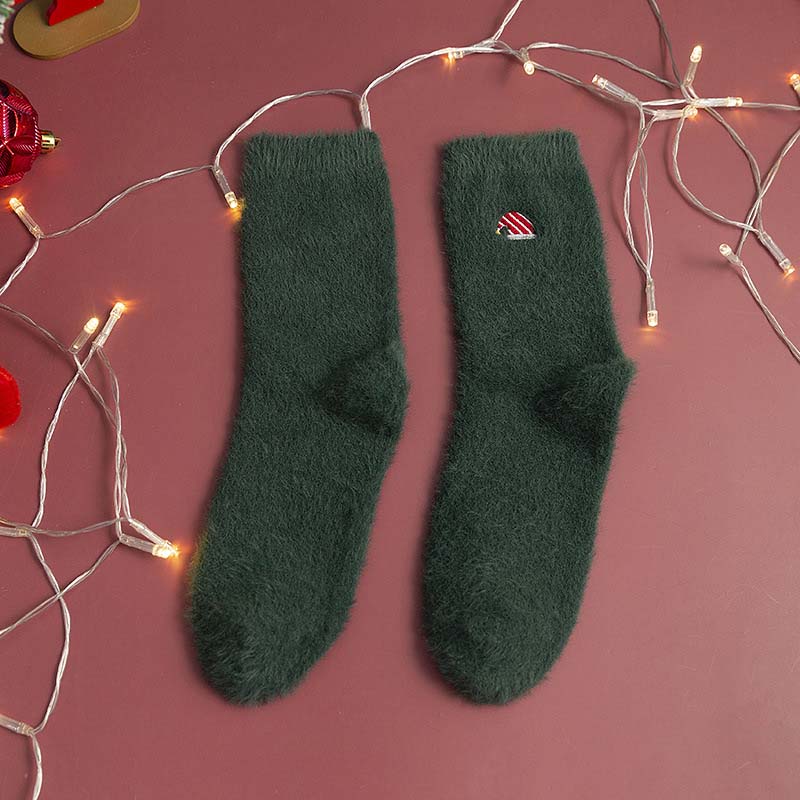 Chaussettes De Noël Chaudes En Peluche