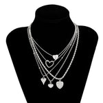 Ensemble De Collier Pendentif Coeur
