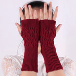 Gants Chauds De Couleur Unie