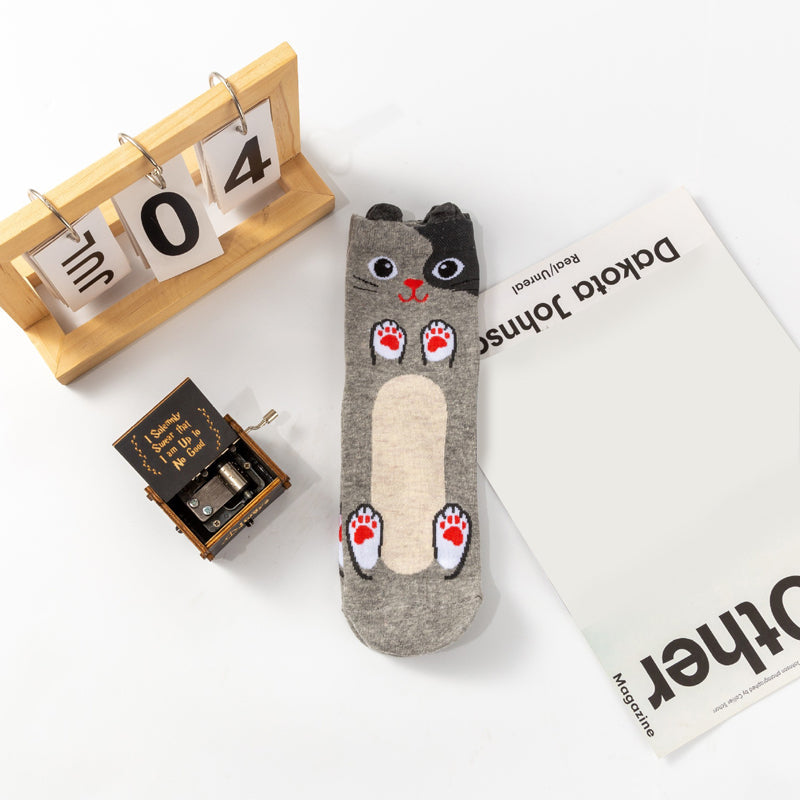 Chaussettes De Chat De Dessin Animé