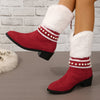 Bottes De Neige Chaudes En Peluche