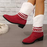 Bottes De Neige Chaudes En Peluche