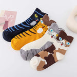 Chaussettes Décontractées À Motif De Chat