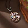 Collier Pendentif Feuille Vintage