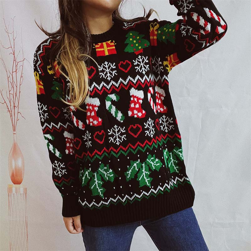 Pull En Tricot De Noël Décontracté