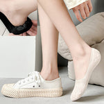 Chaussettes Respirantes De Couleur Unie