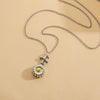 Collier Pendentif Tournesol Vintage