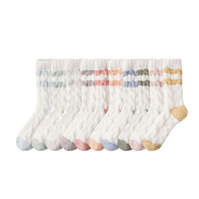 Chaussettes Chaudes En Peluche