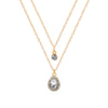 Collier Pendentif Goutte D'Eau Vintage