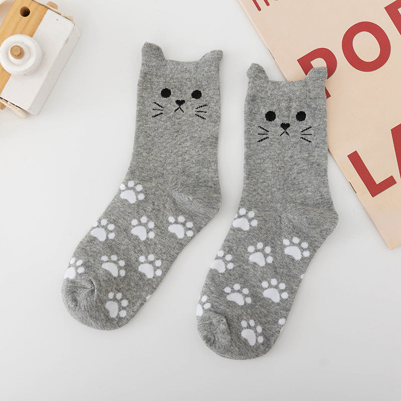 Chaussettes À Imprimé Patte De Chat