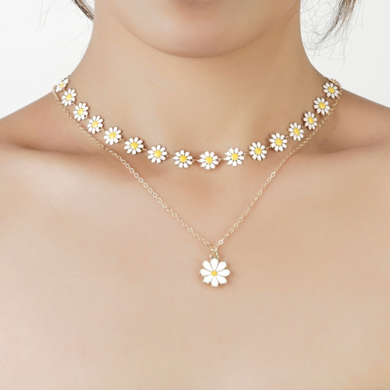 Collier Pendentif Marguerite