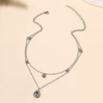 Collier Pendentif Goutte D'Eau Vintage