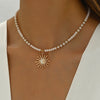 Collier Pendentif Soleil Bohème