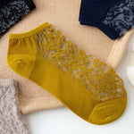 Chaussettes Respirantes En Jacquard Fleuri