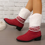 Bottes De Neige Chaudes En Peluche