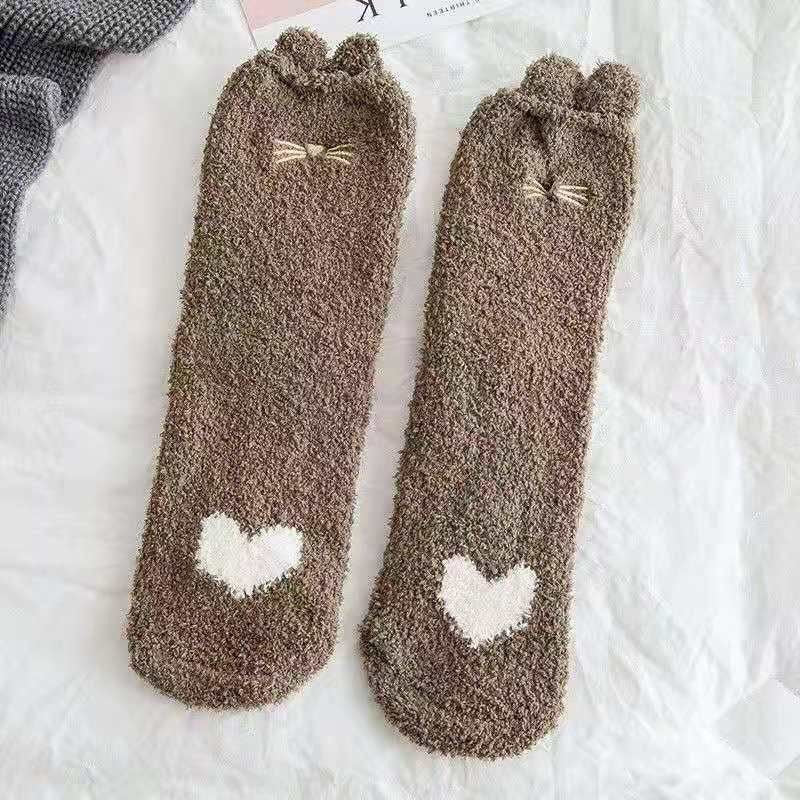 Chaussettes En Peluche De Dessin Animé