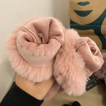 Gants Chauds De Couleur Unie